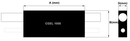 Gel Joints DSG Canusa CGEL 1000 Dimensions